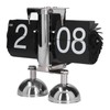 Flip Clock Quartz Movement High Accuracy Retro Style Stainless Steel