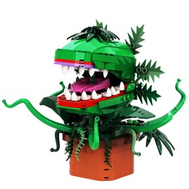 SymGrpu Piranha Plant Building Set, 471Pcs Little Shop of Horrors Building Kit, Cannibal Flower Toy with Openable Mouth, Gift for Tv Fans Friends