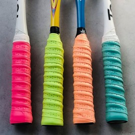 Badminton Core Grip Racket Cushion Grip Handle Band Tape Non-slip Core Grip/Red 5ea