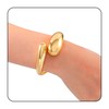 JJDreams Women's bangle, golden drop design bangle, large water drop