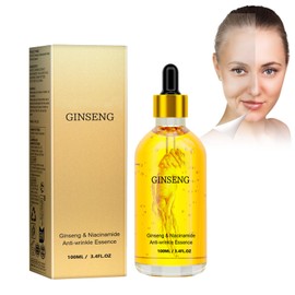 Ginseng Anti Wrinkle Serum, 100ml Ginseng Polypeptide Anti-Ageing Serum Ginseng Anti-Aging Gesichtsserum, Ginseng Anti-Falten-Serum-Toner, Straffung Haut Reduzierung Feiner Linien