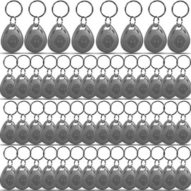 50 X Grey RFID Tags Key fobs - 125Khz READ ONLY Proximity ID Card Token Access Control | By UMTMedia®