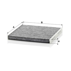 Original MANN-FILTER Interior Filter CUK 2131 – Pollen filter with active charcoal – For passenger cars