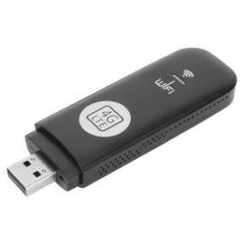4G LTE USB Stick, Mobile WLAN Modem with SIM Card Slot USB Dongle Travel 4G Router USB WLAN Surfstick Without a Contract, 150 Mbit/s, Support 8 Users