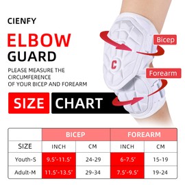 Cienfy Batter's Elbow Guard for Baseball and Softball, Elbow pad for Youth and Adult