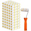100 Pieces 4 Inch Paint Roller Covers Small Roller Nap