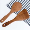 2 Pcs Wooden Rice Spoon Set Non Stick Rice Paddle