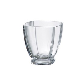 Barski , European Glass, Crystalline, Square Old Fashioned Tumbler Glasses, 10.75 oz, Made in Europe, Set of 6