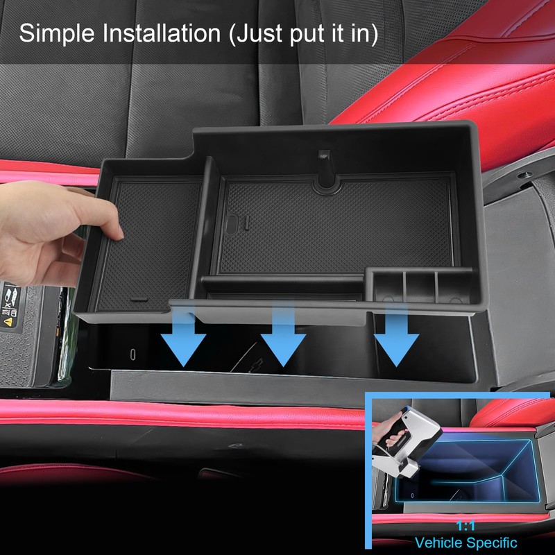 2024 2025 2026 Blazer EV Center Console Organizer for Chevy