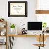FramePro 14x17 Diploma Frame with Black over Gold Mat, 16x20