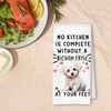 ArtisaEura Bichon Funny Dog Kitchen Towels - A Kitchen is