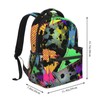 MANQINF Retro 80s 90s Backpack,Cute Bookbags Laptop Bag Shoulder Bags