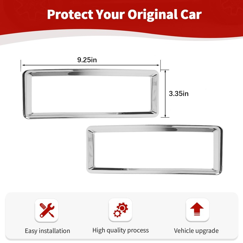 RT-TCZ for RAM Dash Air AC Vents Trim Cover Frame
