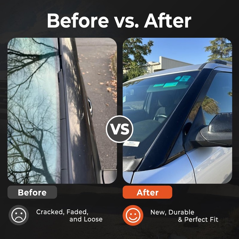 A-Pillar Molding Trim Kit Compatible with 2011-2019 Ford Explorer Left