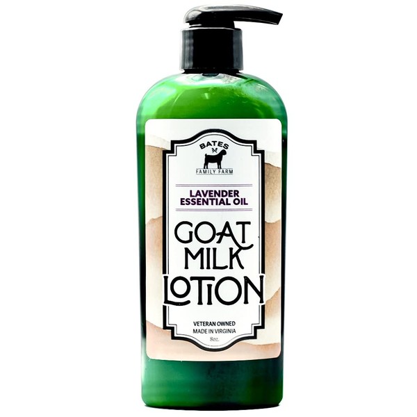 Bates Family Farm Goat Milk, Essential Oil, and Shae Butter Lotion 8 oz (Lavender)