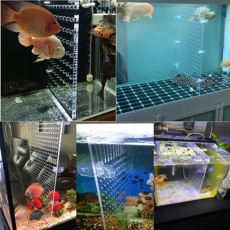 HingoFuni Aquarium Fish Tank Divider Acrylic Isolation Grid Board with