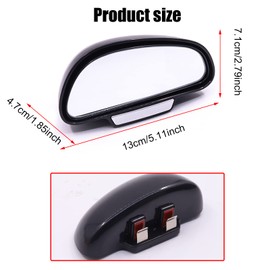 Car Blind Spot Mirror,Wide Angle Rearview Mirror,Adjustable Car Auxiliary Side Mirror Universal for Cars Truck,Left and Right