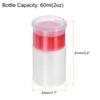sourcing map 2pcs Solvent Alcohol Dispensers 60ml(2oz) Push Down Liquid