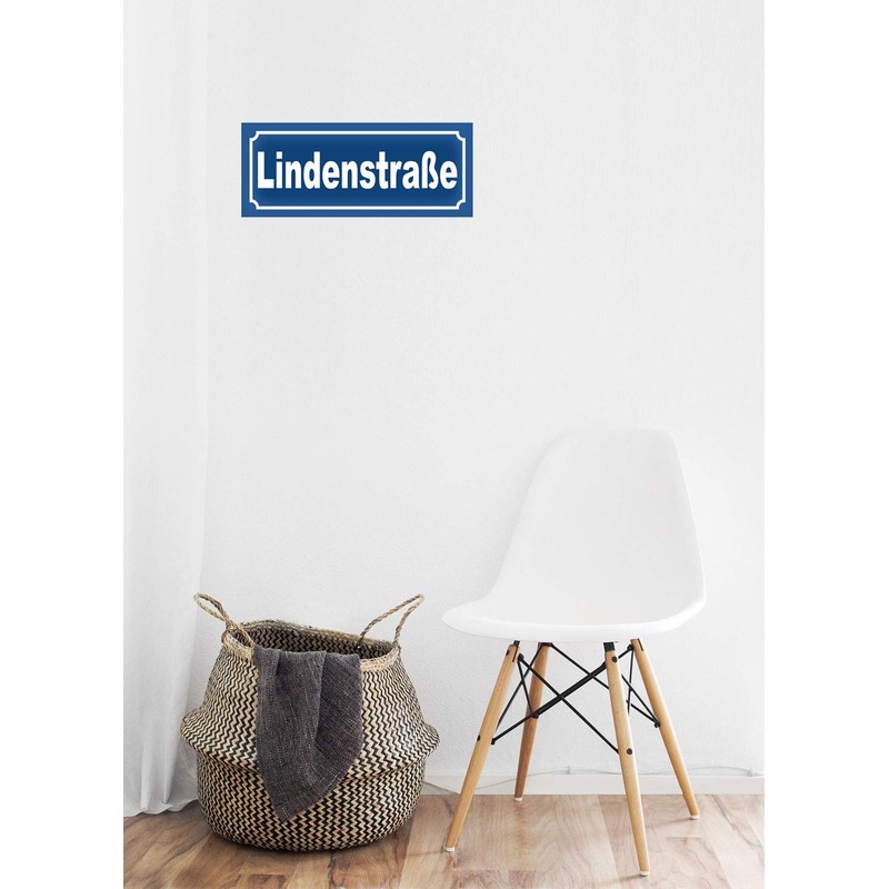 Tin Sign 27 x 10 cm Curved "Ich war noch