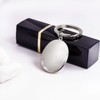 PHOCKSIN Silver Oval Keychains For Women Photo Locket Keychain Cute