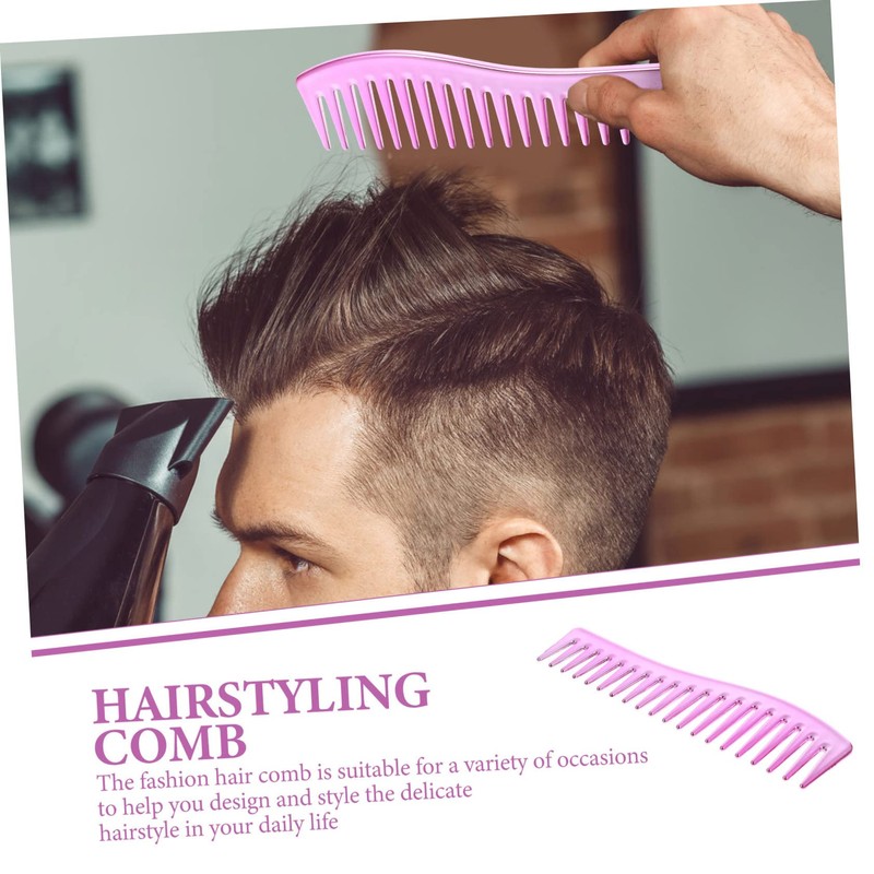 Minkissy 5pcs Barber Styling Comb for Men Professional Wide Tooth