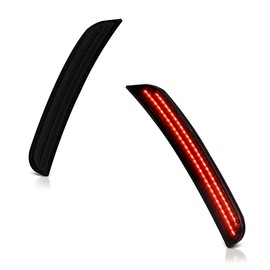 For 2015-2023 Chrysler 300 LD Smoke Lens Red LED Rear Bumper DRL Side Marker Light Fender Parking Lamp, Driver & Passenger Side
