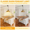 Lomoky Plug in Gold Pendant Light, Mid Century Hanging Lights