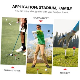 KOMBIUDA 6pcs Rose Golf Tees Holder Golf Accessories for Better Swing Consistency Low Resistance Design for Enhanced Distance and Accuracy Practice