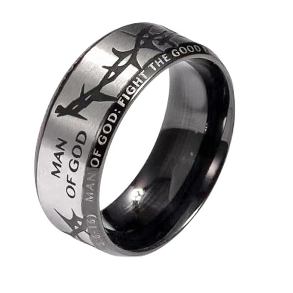 New Man of God Crown of Thorns Ring for Men