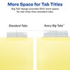 Avery 8-Tab Binder Dividers, Insertable Clear Big Tabs, 1 Set
