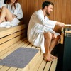 TOVINANNA 2pcs Sauna Seat Cushion Cover Heated Bath Floor Mat