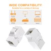 VANDESAIL 40 Pack Cat6A Keystone Jack Coupler RJ45 Female to