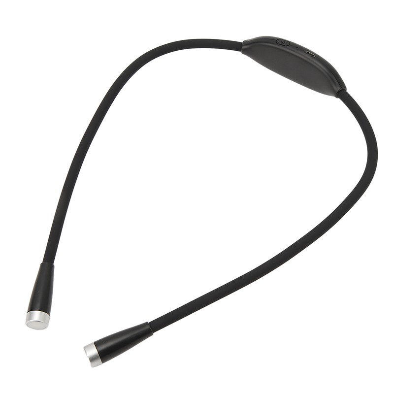 Neck Reading LED Lamp 3 Gear Brightness Bendable Silicone ABS