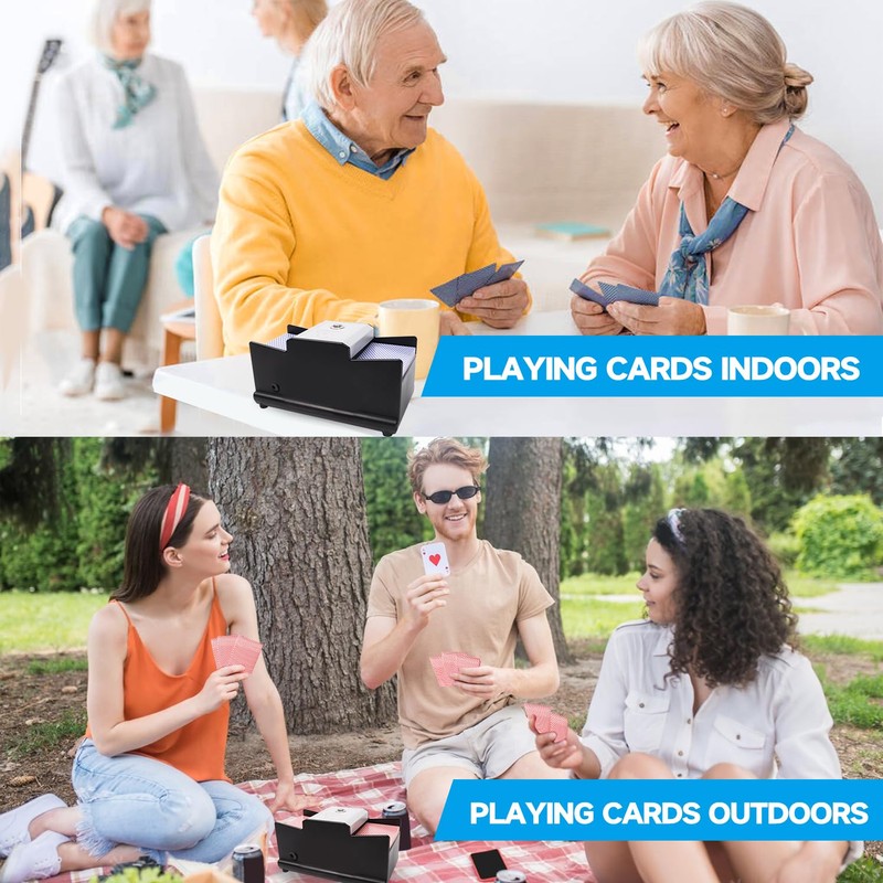 GSE Games & Sports Expert 2-Deck Casino Automatic Card Shuffler,