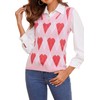 Vankovishion Women's Sweater Vest Knit Pink Sleeveless Pullover Tank Top
