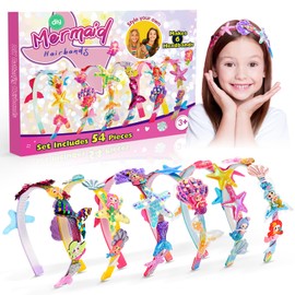 5-12 Year Old Girls Gifts, Mermaid Toys Toys for 5-12 Year Old Girls Hair Accessories for Girls Kids Craft Set Age 5 6 7 8 9 Girls Birthday Presents