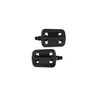 1 pair of bicycle pedals with side reflectors for right