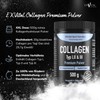 Collagen Powder, 500 g, Bioactive Collagen Hydrolysate Peptides, Protein Powder,