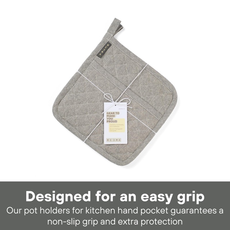 MEEMA Kitchen Oven Mitts & Heat Resistant Pot Holders |