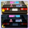 BOXOB 4pcs New Driver Cat Magnets Stickers, Funny Newbie Magnetic