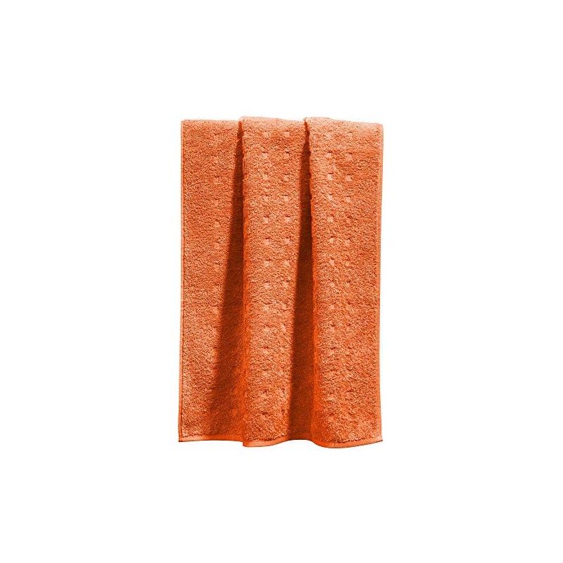 Möve Bath Towel Quadretti Walk-Terry Orange Size 67 x 140