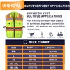 UNINOVA Class 2 Heavy Duty Surveyor Safety Vest Reflective for