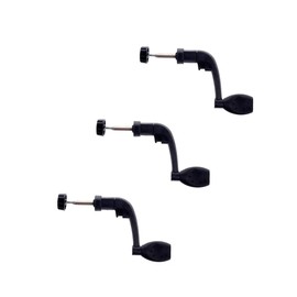 3Pcs Black Universal Plastic Power Handle Fishing Reels Crank Rock Arm Spinning Wheel Grasp Reels and Accessories(ZS294)