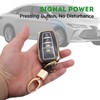CHENZLIN 2-Pack for Toyota Key Fob Cover Keychain Accessories 4-Button