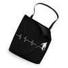 Heartbeat EKG Curling Curler Broom Rock Sweeping Ice Curl Tote