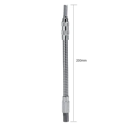 Flexible Shaft Electric Hex Screwdriver Drill 1/4" 200mm Extension Screwdriver Flexible Shaft Bit Holder Link for Connecting Up to 300° Bending Metal Bending Twist Swivel Screwdriver Extension Tool