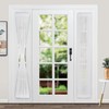 TYRON 2 Pack Screwed Sash Curtain Rod Adjustable 12-18 Inch,
