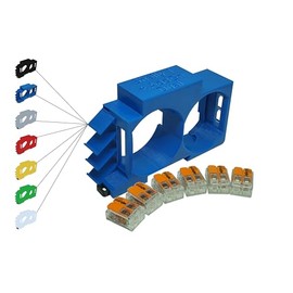 Shelly 1 /1PM DIN Rail Mount Adapter Dual + Addon DIN Rail Bracket (35 mm) (Blue)
