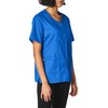 WonderWink Women's Wonderwork Short Sleeve Snap Jacket, Royal, Medium