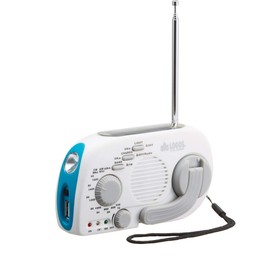 LOGOS 74175021 3 Power Crank Solar Radio Light (Smartphone Charging)